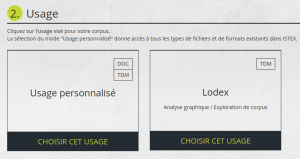 Choix des formats par usage