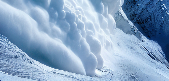 Avalanche, l'un des risques naturels abordé dans ce corpus